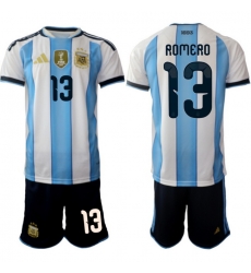 Argentina 2026 FIFA World Cup Soccer Jersey White #13 ROMERO