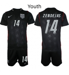 USA FIFA World Cup 2026 Navy Blue Soccer Jersey Alejandro Zendejas #14