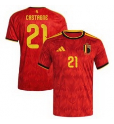 Men 21Timothy Castagne Belgium Jersey   1
