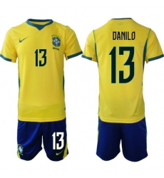 Men Brazil 2026 FIFA World Cup Yellow Home Soccer Jersey DANILO #13 Men Brazil 2026 FIFA World Cup Yellow Home Soccer Jersey DANILO #13