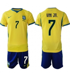Men Brazil 2026 FIFA World Cup Yellow Home Soccer Jersey VINI JR. #7 Men Brazil 2026 FIFA World Cup Yellow Home Soccer Jersey VINI JR. #7