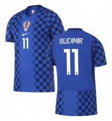 Men 11 Croatia Ante Budimir Away Replica World Cup   2