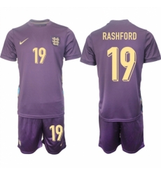Men England 19 Marcus Rashford 2024 25 Purple Away Soccer Jersey Suit Men England 19 Marcus Rashford 2024 25 Purple Away Soccer Jersey Suit