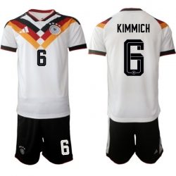 Germany 2026 FIFA World Cup Soccer Jersey White #6 KIMMICH