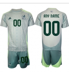 Men Mexico Team Custom 2024 25 Green Away Soccer Jersey Suit Men Mexico Team Custom 2024 25 Green Away Soccer Jersey Suit