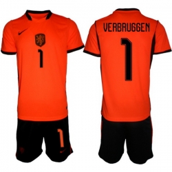 Men Netherlands 2026 Soccer Jerseys Orange #1 Bart Verbruggen