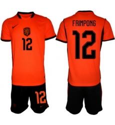 Men Netherlands 2026 Soccer Jerseys Orange #12 Jeremie Frimpong