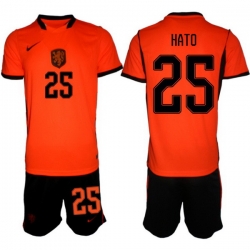 Men Netherlands 2026 Soccer Jerseys Orange #25 Jorrel Hato