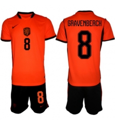 Men Netherlands 2026 Soccer Jerseys Orange #8 Ryan Gravenberch