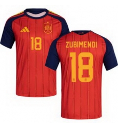 Men 18 Spain Martin Zubimendi World Cup 2026 Away Replica Jersey 1 Men 18 Spain Martin Zubimendi World Cup 2026 Away Replica Jersey 1