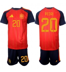 Spain 2026 FIFA World Cup Soccer Jersey Red #20 PEDRI Spain 2026 FIFA World Cup Soccer Jersey Red #20 PEDRI