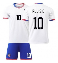 Youth American Team 10 Christian Pulisic 2024 25 Home Soccer Jersey Suit Youth American Team 10 Christian Pulisic 2024 25 Home Soccer Jersey Suit