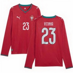 Men 23 Portugal Vitinha Home Replica Jersey   2