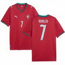 Men 7 Portugal Cristiano Ronaldo Home Replica Jersey   1