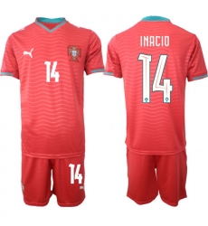 Portugal 2026 FIFA World Cup Soccer Jersey Red #14 IMACIO Portugal 2026 FIFA World Cup Soccer Jersey Red #14 IMACIO
