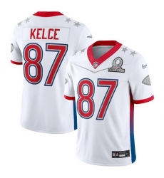 Men 2022 NFL Pro Bowl Kansas City Chiefs 87 Travis Kelce AFC White Jersey Men 2022 NFL Pro Bowl Kansas City Chiefs 87 Travis Kelce AFC White Jersey