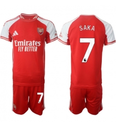 Men Arsenal 2026 Soccer Jerseys Red #7 SAKA