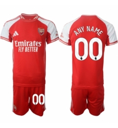 Men Arsenal FC Custom Red 2025 Home Soccer Jersey Suit