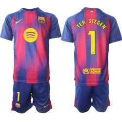 Men FC Barcelona 2026 Soccer Jerseys PinkBlue #1 TER STEGEN