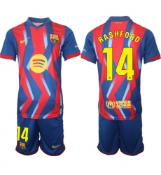Men FC Barcelona 2026 Soccer Jerseys RedBlue #14 RASHFORD