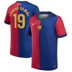 Men Women Youth Lamine Yamal Barcelona #19 Nike Soccer Jersey