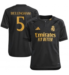 Jude Bellingham Real Madrid #5 Soccer Jersey Black