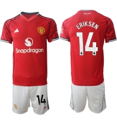 Men Manchester United 2026 Soccer Jerseys Red #14 ERIKSEN