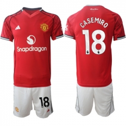 Men Manchester United 2026 Soccer Jerseys Red #18 CASEMIRO