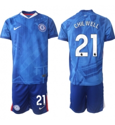 Men Chelsea 2026 Soccer Jerseys Blue #21 CHILWELL