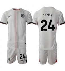 Men Chelsea 2026 Soccer Jerseys White #24 JAMES