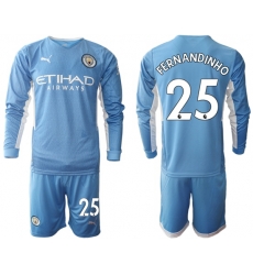 Men Manchester City Long Sleeve Soccer Jerseys 503 Men Manchester City Long Sleeve Soccer Jerseys 503