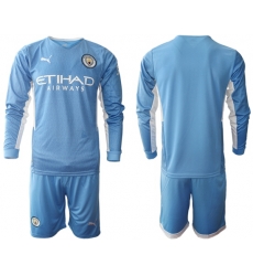 Men Manchester City Long Sleeve Soccer Jerseys 538 Men Manchester City Long Sleeve Soccer Jerseys 538
