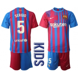 Kids Barcelona Soccer Jerseys 061