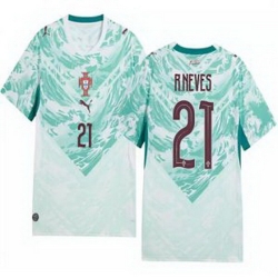 Women 21 Portugal Replica Ruben Neves Long Sleeve Away Jersey   1
