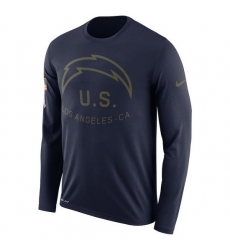 Los Angeles Chargers Men Long T Shirt 003 Los Angeles Chargers Men Long T Shirt 003
