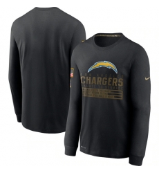 Los Angeles Chargers Men Long T Shirt 006 Los Angeles Chargers Men Long T Shirt 006