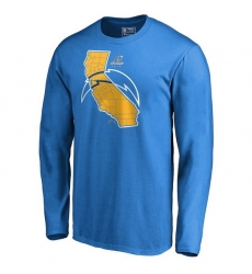 Los Angeles Chargers Men Long T Shirt 007 Los Angeles Chargers Men Long T Shirt 007