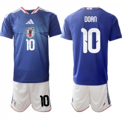 Men Japan 2026 Soccer Jerseys Blue #10 Ritsu Doan