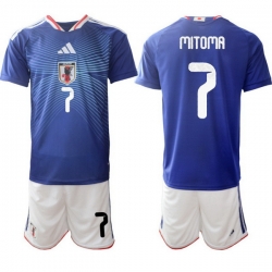 Men Japan 2026 Soccer Jerseys Blue #7 Kaoru Mitoma