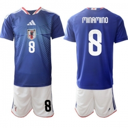 Men Japan 2026 Soccer Jerseys Blue #8 Takumi Minamino