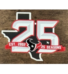 Texans 25 Anniversary Jersey Patch 03