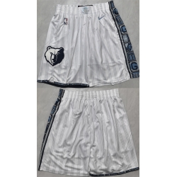 Men Memphis Grizzlies White 2026 Shorts 
