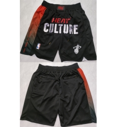 Men Miami Heat Black City Edition Shorts Men Miami Heat Black City Edition Shorts