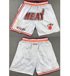 Men Miami Heat White Shorts 28Run Small 29 Men Miami Heat White Shorts 28Run Small 29