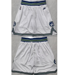 Men Minnesota Timberwolves White 2025 Shorts Men Minnesota Timberwolves White 2025 Shorts