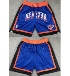 Men New York Knicks Royal City Edition Shorts