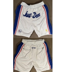 Men Philadelphia 76ers White 1996 1997 Shorts Men Philadelphia 76ers White 1996 1997 Shorts