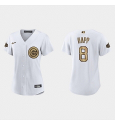 Women Chicago Cubs Ian Happ 2022 Mlb All Star Game Replica White Jersey Women Chicago Cubs Ian Happ 2022 Mlb All Star Game Replica White Jersey