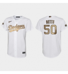 Youth Mookie Betts Los Angeles Dodgers 2022 Mlb All Star Game White Jersey Youth Mookie Betts Los Angeles Dodgers 2022 Mlb All Star Game White Jersey
