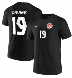 Canada soccer jersey 19 Davies Black